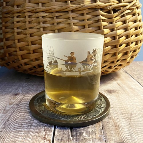 Etched Glass Fisherman's Tumbler