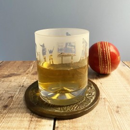 Etched Glass Cricket Tumbler