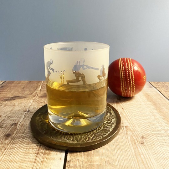 Etched Glass Cricket Tumbler