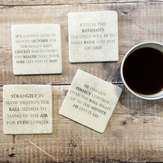 Famous Cricket Quotes Coasters