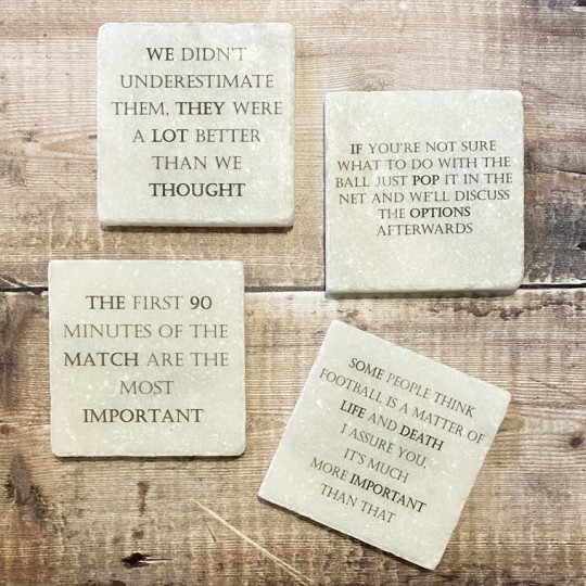 Football Quotes Coasters