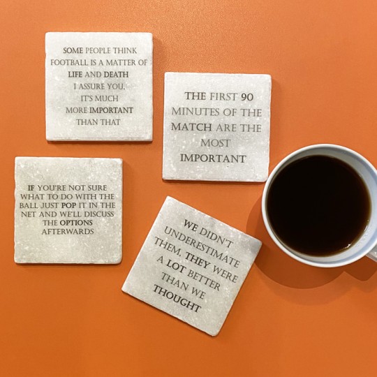 Football Quotes Coasters