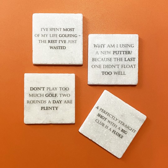 Famous Golf Quotes Coasters