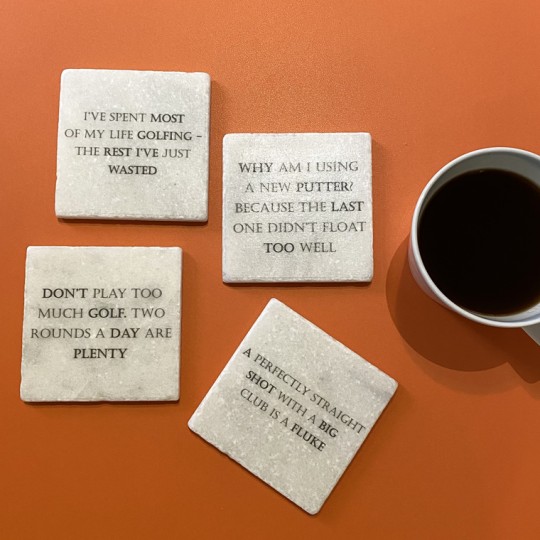 Famous Golf Quotes Coasters