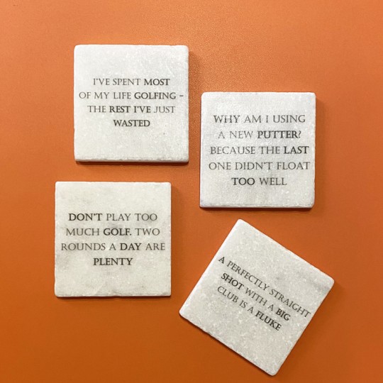 Famous Golf Quotes Coasters