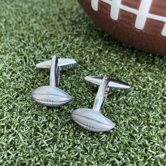 Pewter Rugby Ball Cufflinks