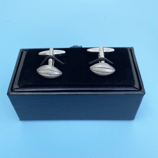 Pewter Rugby Ball Cufflinks