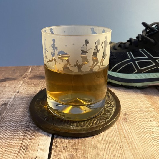 Etched Glass Runners Tumbler