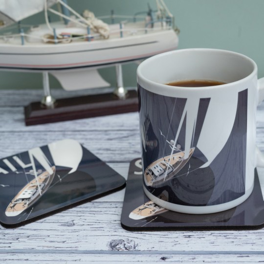 Sailing Mug and Coaster