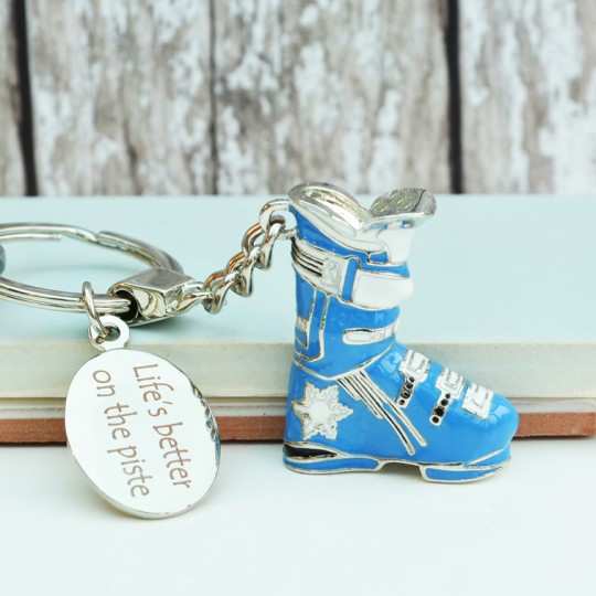 Personalised Ski Boot keyring