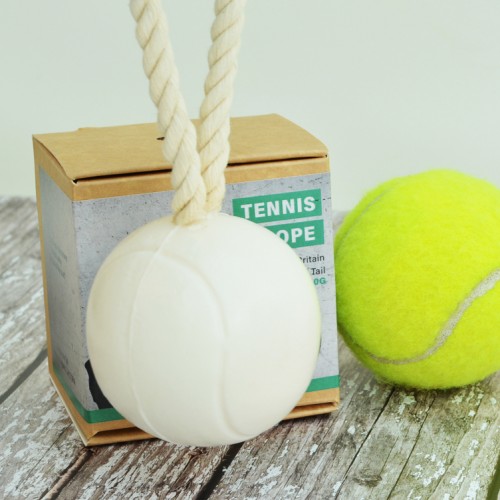 Tennis Ball Soap on a Rope