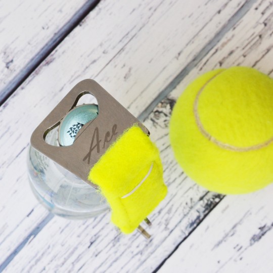 Personalised Tennis Ball Bottle Opener Keyring