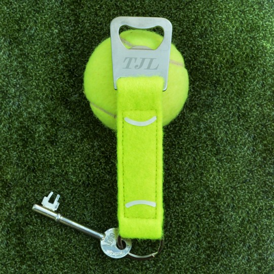 Personalised Tennis Ball Bottle Opener Keyring