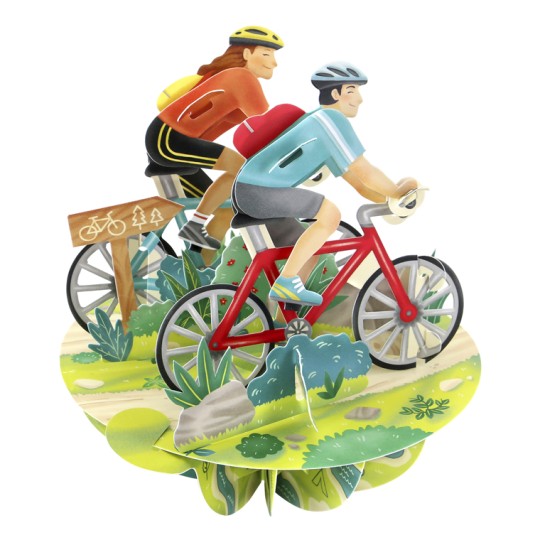 Cycling 3D Greetings Card