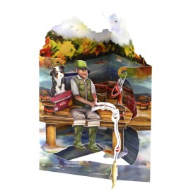 Fishing 3D Swing Card