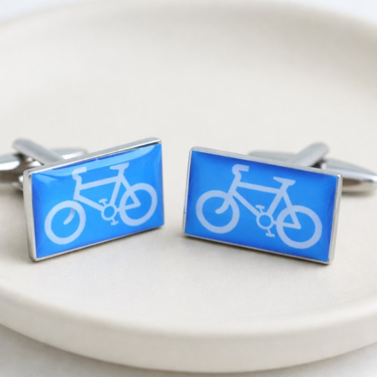 Cyclist Sign Cufflinks