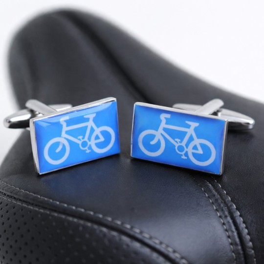 Cyclist Sign Cufflinks