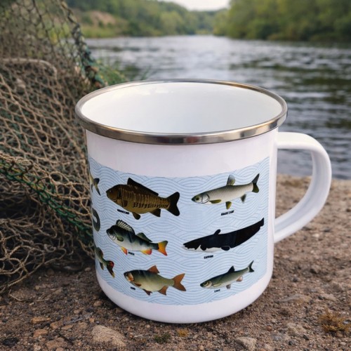 Coarse Fishing Enamel Mug
