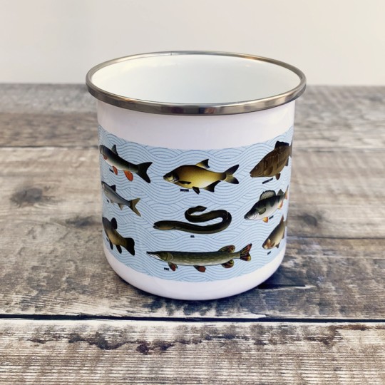 Coarse Fishing Enamel Mug