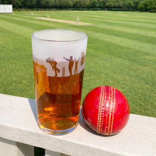 Cricket Etched Pint Glass Cricket Etched Pint Glass