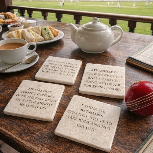 Famous Cricket Quotes Coasters