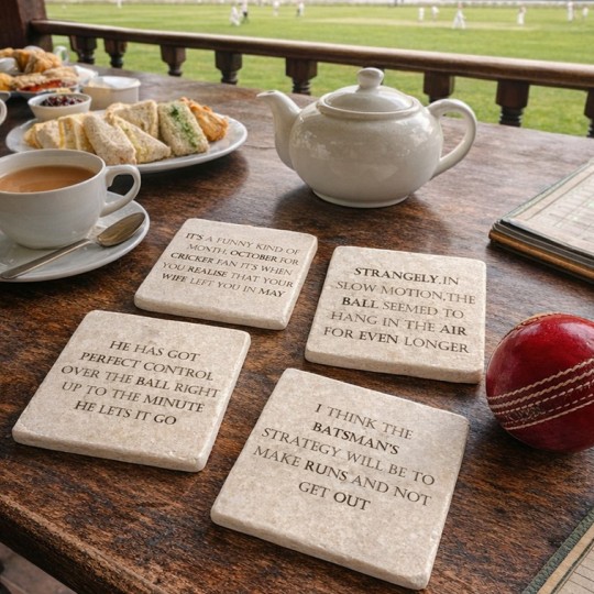 Famous Cricket Quotes Coasters