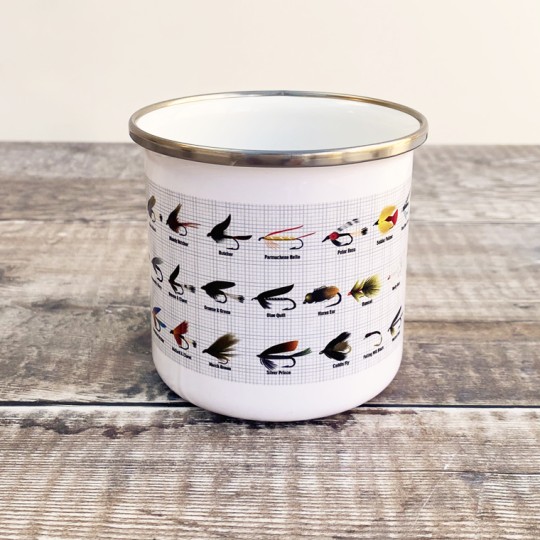 Fly Fishing Enamel Mug Fly Fishing Enamel Mug