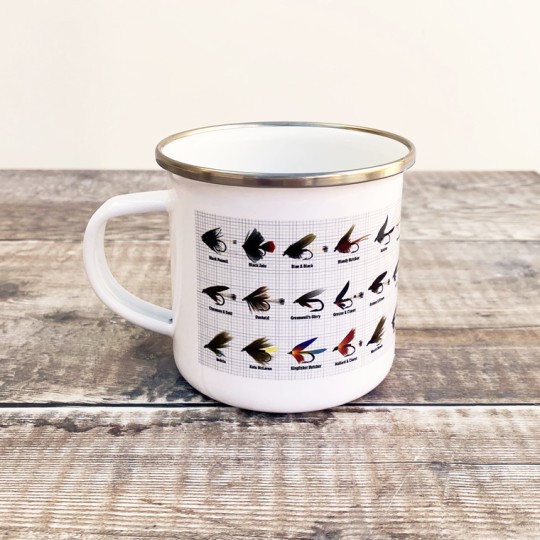 Fly Fishing Enamel Mug Fly Fishing Enamel Mug
