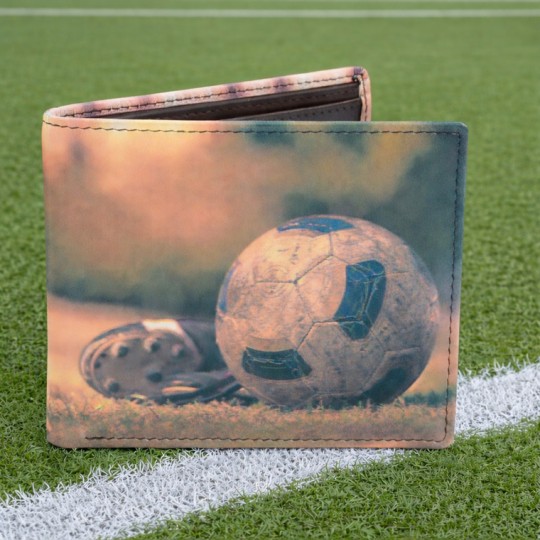 Football leather wallet