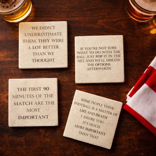 Football Quotes Coasters