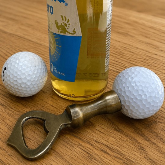 Golf Ball Brass Bottle Opener
