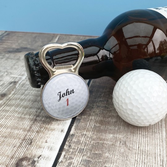 Personalised Golf Ball Bottle Opener