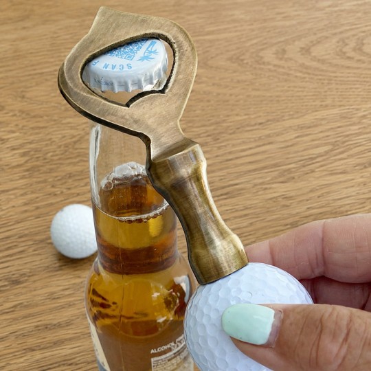 Golf Ball Brass Bottle Opener Golf Ball Brass Bottle Opener
