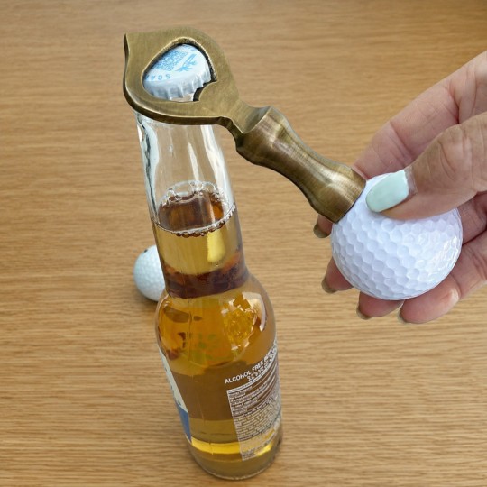 Golf Ball Brass Bottle Opener
