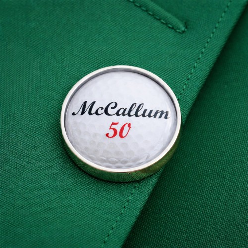 Personalised Golf Ball Lapel Pin Badge