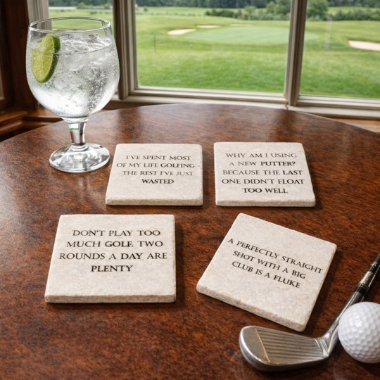 Famous Golf Quotes Coasters