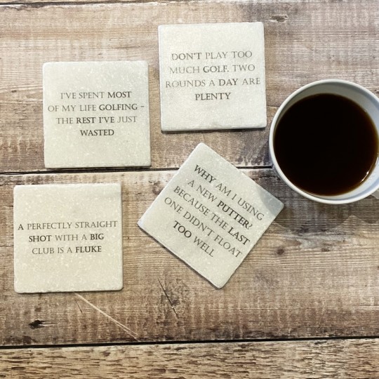 Famous Golf Quotes Coasters