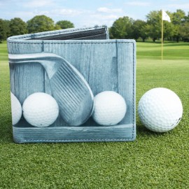 Golf leather wallet