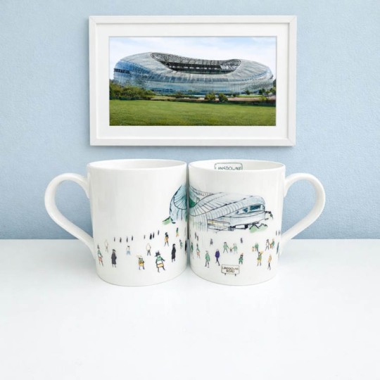 Lansdowne Road Stadium Irish Rugby Mug 