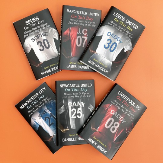 Personalised On This Day Football Team Book - 10 teams