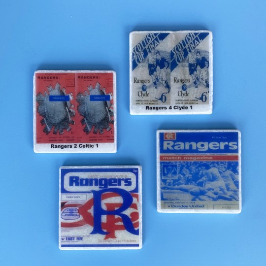 Rangers Football Coasters