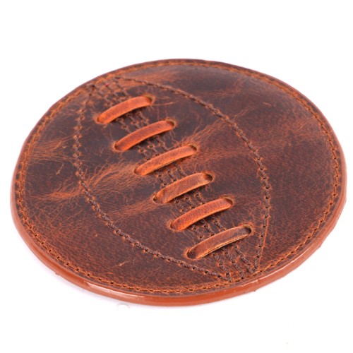Leather Rugby Coaster