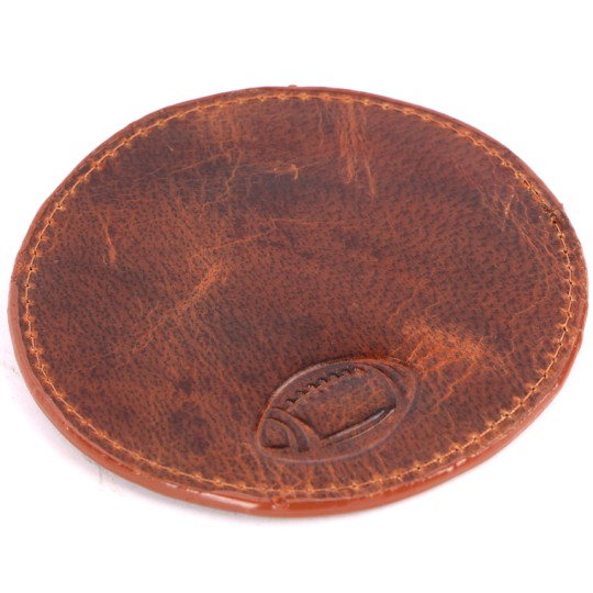 Leather Rugby Coaster