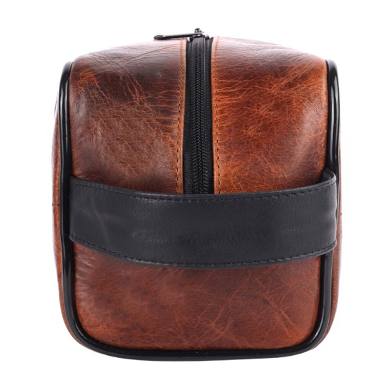 Leather Rugby Wash Bag