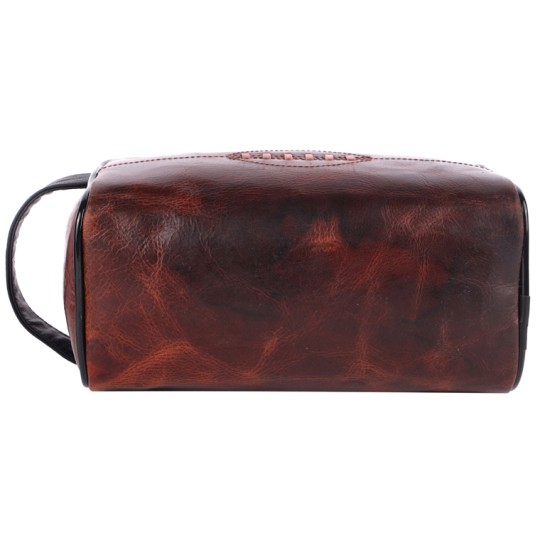 Leather Rugby Wash Bag