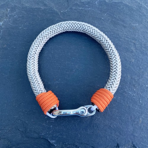 Shackle Bracelet Grey & Orange