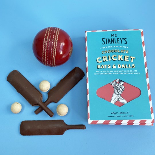 Mr Stanleys Chocolate Cricket Bat and Balls