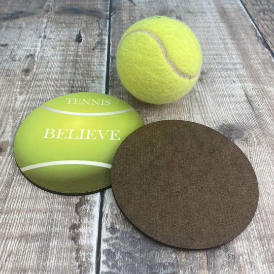 Personalised Tennis Ball Coaster