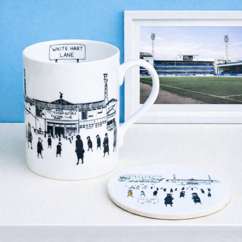 White Hart Lane Football New & Old Stadium Mug White Hart Lane Football New & Old Stadium Mug