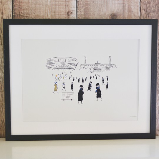 Football Stadium Unframed Print  Six Teams
